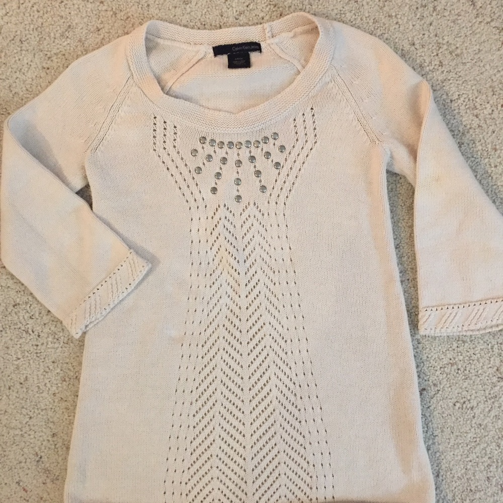 Calvin Klein Sweater w/ silver studs size Small
